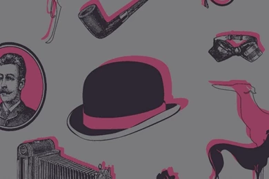 Bertie OMGR07103 Wallpaper, Black Pink Flock Wallpaper, Buy Opus ...