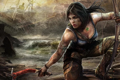 Lara Croft Tomb Raider Artwork Wallpapers