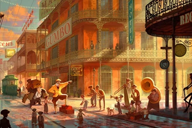 The Princess And The Frog Art Wallpapers