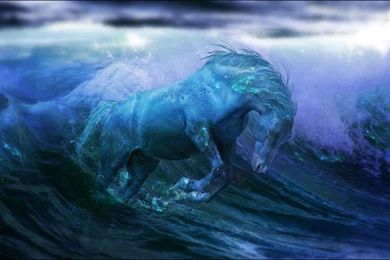 Digital Art: Water Horse Desktop Backgrounds For High Resolution ...