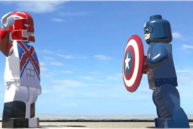 LEGO CAPTAIN BRITAIN VS CAPTAIN AMERICA EPIC BATTLE (LEGO Marvel ...