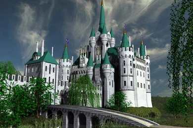 3D Fantastic World Castle D HD Wallpapers Wallpapers   (