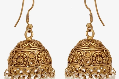 All 4u Wallpaper: Latest Gold Jhumka Earring Designs HD Wallpapers