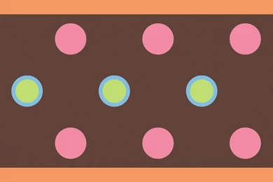 Brown And Pink Polka Dot Peel And Stick Wallpapers Border