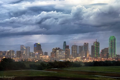 Dallas Architecture Bridges Cities City Texas Night Towers ...
