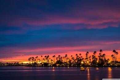 San Diego Sunset HD Desktop Wallpapers : Widescreen : High ...