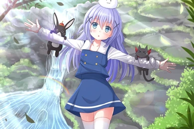 Gochuumon Wa Usagi Desu Ka Kirima Sharo Tedeza Rise Kafuu Chino ...