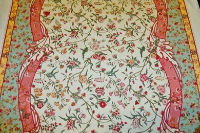 BRUNSCHWIG & FILS MENARS BORDER TOILE FABRIC MELON