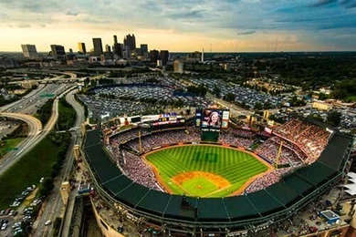 Love This View Of Turner Field Wit The Skyline In The Backgrounds ...