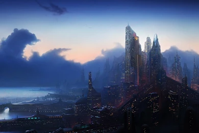FANTASY CITY WALLPAPER   (
