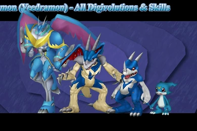 Digimon Masters Online: Veemon (Veedramon)   All Digivolutions ...
