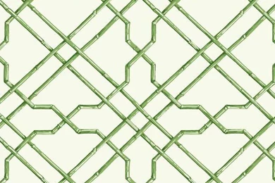 Bamboo Trellis Wallpapers In Green Design By York Wallcoverings ...