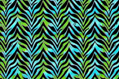 Blue And Green Zebra By Angelbluewolf On DeviantArt