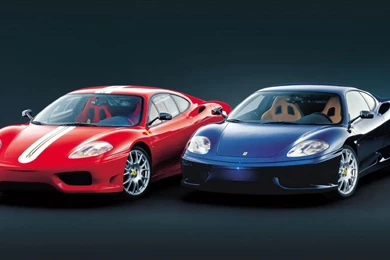 Ferrari 360 Modena Red And Blue Normal Hd Wallpapers   (