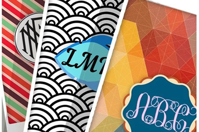 Monogram Wallpapers Maker   Create Your Own Chevron Initials ...
