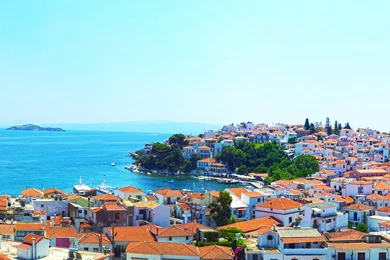 Beautiful View Of A Mediterranean City   HD Wallpapers