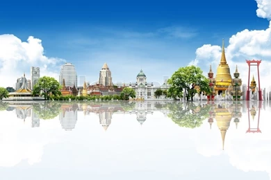 Thailand Travel Backgrounds Concept Stock Photo