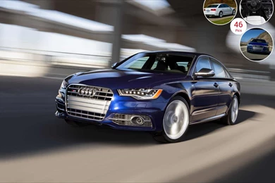 Audi S6 US Version (2013) Estoril Blue   Front