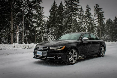 Cool Car Wallpapers With A Picture Of Audi S6 In Snow