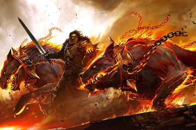 1920x1080 Dogs, Collar, Sword, Warrior, Guild Wars 2, Cerberus ...
