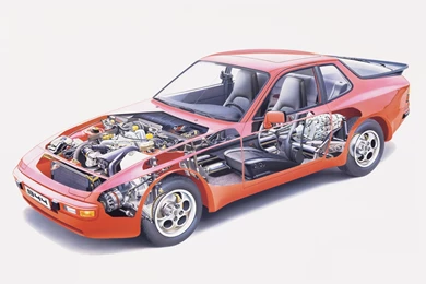 Porsche 944 Period Photos   1985 Cutaway   1920x1440   Wallpapers