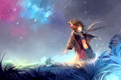 Girl And Pretty Scenery HD Wallpapers