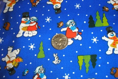 Christmas Currier & Ives Cotton Horse Sleigh Frosty The Snowman ...