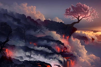 St Alone Wallpaper,smoke HD Wallpaper,nature HD Wallpaper,tree HD ...