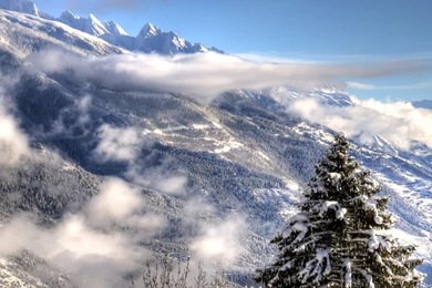 Desktop Wallpapers · Gallery · Nature · Winter Alps