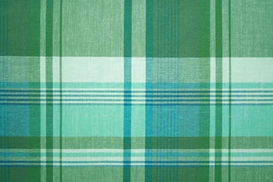 Green And Turquoise Plaid Fabric Texture Picture
