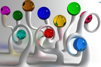 Wallpapers Education Colorful Glass Balls D Hd Px 2560x1600 ...