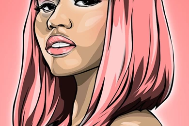 DeviantArt: More Like Nicki Minaj (pink)   IPhone/iPod Wallpapers ...
