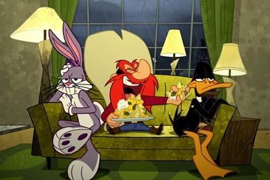 Looney Tunes Logo Bugs Bunny   Wallpaper.