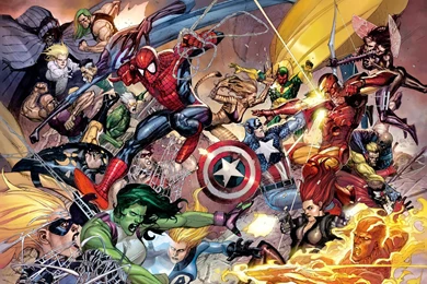 Fantastic Four, Marvel Comics, Iron Man, She Hulk, Human Torch ...