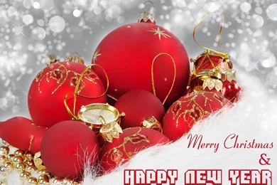 Happy New Year & Merry Christmas Wallpapers