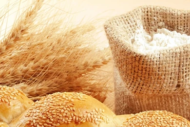Download Wallpapers 3840x1200 Bread, Sesame, Bag, Flour, Grain ...