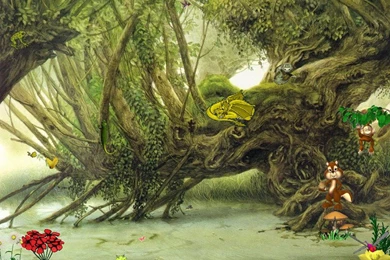 7art Mysterious Forest Screen Saver: Dissolve In The Forest Jungle!