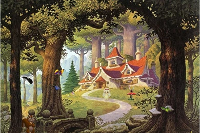 7art Mysterious Forest Screen Saver: Dissolve In The Forest Jungle!