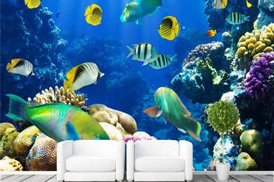 Compare Prices On Tropical Fish Wallpaper  Online Shopping/Buy Low ...