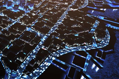 Amazing Island City At Night Sea Shore Coast Android Wallpapers ...