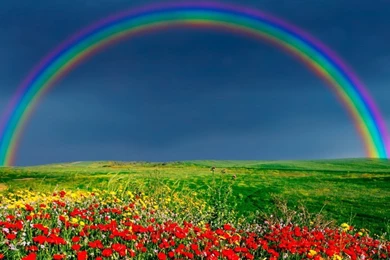Nature Wallpapers Rainbow On Sky Wallpapers