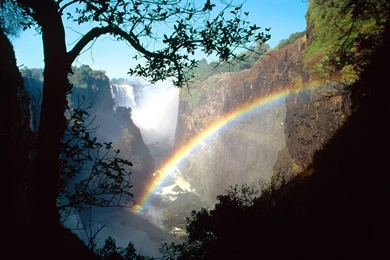 Rainbow Beautiful Real Waterfalls HD For Iphon Wallpapers ...