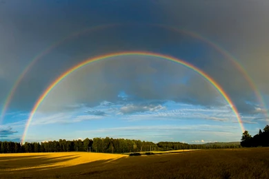 Double Rainbow Natural Tricks Desktop Hd Wallpapers   1600x813 ...