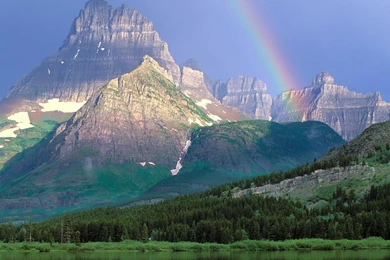 Wallpapers Rainbows Rainbow Nature Mountain Sky Sun Landscape Hd ...