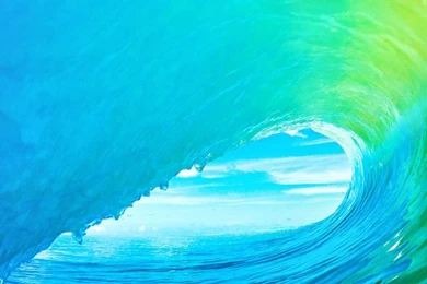 IOS9 Apple Ocean Wave Rainbow Pattern