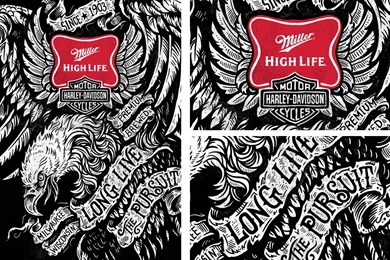 Welcome To Straw Castle » Miller High Life/Harley Davidson ...