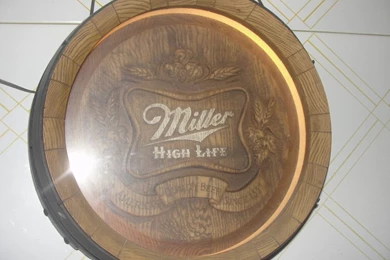 Miller High Life Beer Sign Light   3D Barrel From Hodgepodgelodge ...