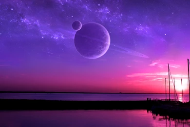 Purple Fantasy Sunset