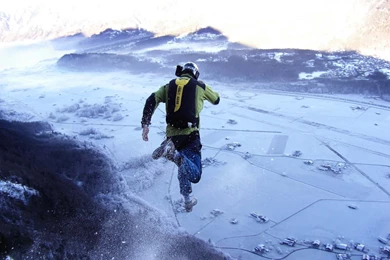 Base Jumping Jump Fly Flight Extreme Dive Diving Sky (12 ...