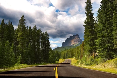 Route To Castle Mountain iPad Wallpapers Download